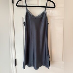 Victoria's Secret Charcoal Lace Slip